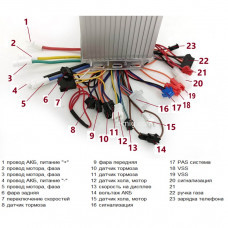Контроллер для электровелосипедов E-Mig (Элетро-Миг) 48-60V 650W 12G 240W 28A (арт. K8) Контроллер для электровелосипедов E-Mig (Элетро-Миг) 48-60V 650W 12G 240W 28A (арт. K8)