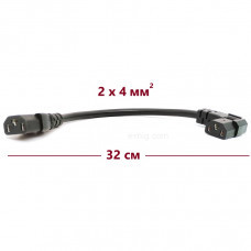 Провод переходник двухсторонний Разъем Мама 3Pin 2x4 32 см. (арт. М3pin2x4)