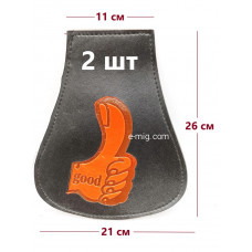 Брызговик Good универсальный 21x25 см с оранжевым рисунком 1шт (арт. good/orang)