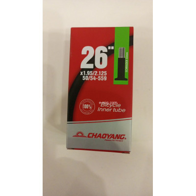 Камера Chaoyang 26×1.95–2.125 с автониппелем A/V 33 мм (ORNATE) арт. 3082648-005