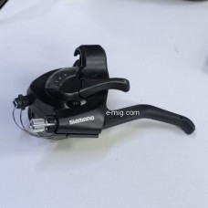 Шифтер/Монетка с тормозной ручкой SHIMANO (ШИМАНО) Tourney, ST-EF41, левый, 3 скорости (арт. ST-EF41/3speed) Шифтер/Монетка с тормозной ручкой SHIMANO (ШИМАНО) Tourney, ST-EF41, левый, 3 скорости (арт. ST-EF41/3speed)