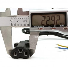 Кабель питания 3PIN 2х0.5 6A 100V 70см (мама) (арт. 3PIN)