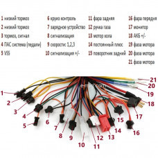 Контроллер для электровелосипедов DC60V /12G / 27A / 500W (арт. K2) (Версия без дисплея) Контроллер для электровелосипедов DC60V /12G / 27A / 500W (арт. K2) (Версия без дисплея)