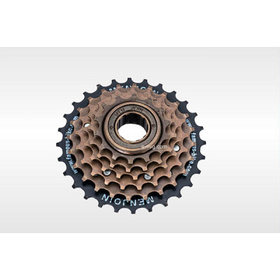 Задняя звездочка Shunfeng EDX6 индексированная (семерик) под дизайн Shimano, черная большая звезда (арт. 3002601-8)