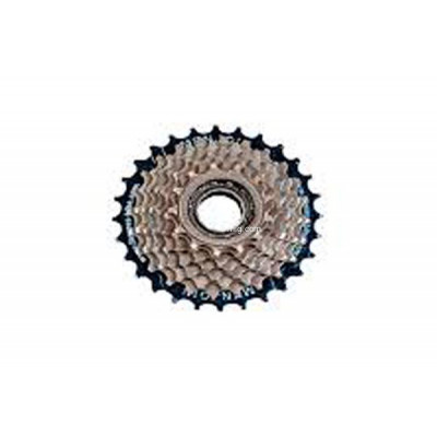 Задняя звездочка Shunfeng EDX8 (восьмерик) индексированная, дизайн Shimano, черная большая звезда (арт. 3002601-10)