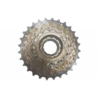 Задняя звездочка SUNRUN EDX8 (восьмерик) индексированная, аналог Shimano, черно-коричневая (3002601-3)