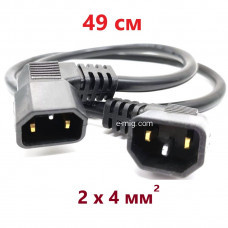 Провод переходник двухсторонний Разъем Папа 3Pin 2x4 49 см. (арт. П3Pin49)