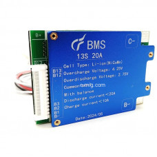 Плата защиты литиевой батареи li-ion 48V BMS 13S-20A с балансиром напряжения (арт. 13S20A) Плата защиты литиевой батареи li-ion 48V BMS 13S-20A с балансиром напряжения (арт. 13S20A)