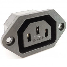 Сетевой разъем IEC 320 C14 3 PIN 250V (арт. IEC 320 C14)