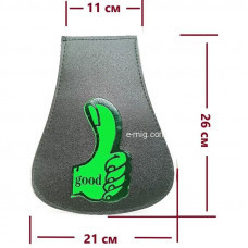 Брызговик Good универсальный 21x25 см с зеленым рисунком (арт. good/grin2шт)