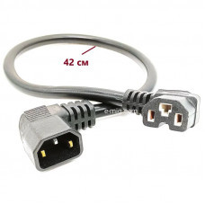 Провод переходник двухсторонний Разъем Мама-Папа 3Pin 2x4 42 см. (арт. М-П3Pin42)