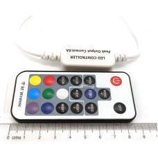 Контроллер для светодиодной ленты RGB 3-6A /12-24V с пультом (арт. RGB1) Контроллер для светодиодной ленты RGB 3-6A /12-24V с пультом (арт. RGB1)