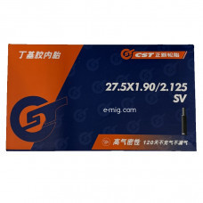 Камера велосипедная CST 27.5" х1.90/2.125 SV Камера велосипедная CST 27.5" х1.90/2.125 SV